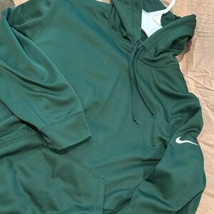 Nike Green Pullover Hoodie with White Swoosh